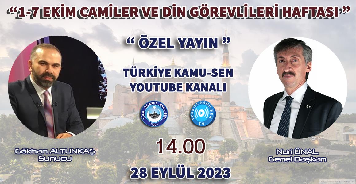 GENEL BAŞKANIMIZ TÜRKİYE KAMU-SEN TV`NİN CANLI YAYIN KONUĞU OLUYOR.