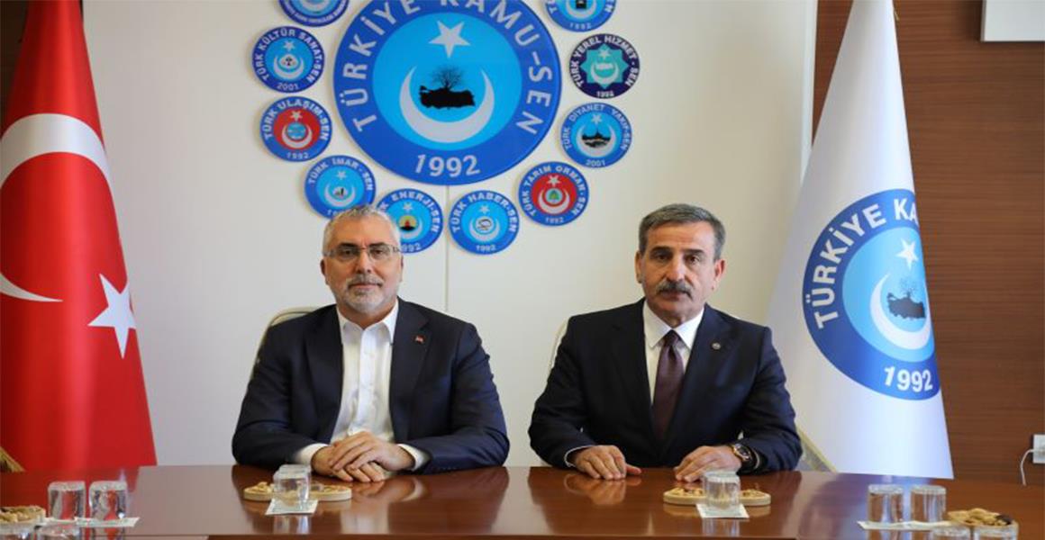 ÇALIŞMA VE SOSYAL GÜVENLİK BAKANI`NDAN KONFEDERASYONUMUZA ZİYARET