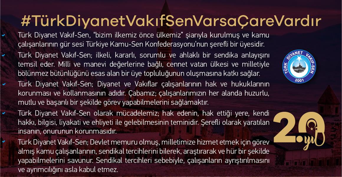 #TürkDiyanetVakıfSenVarsaÇareVardır