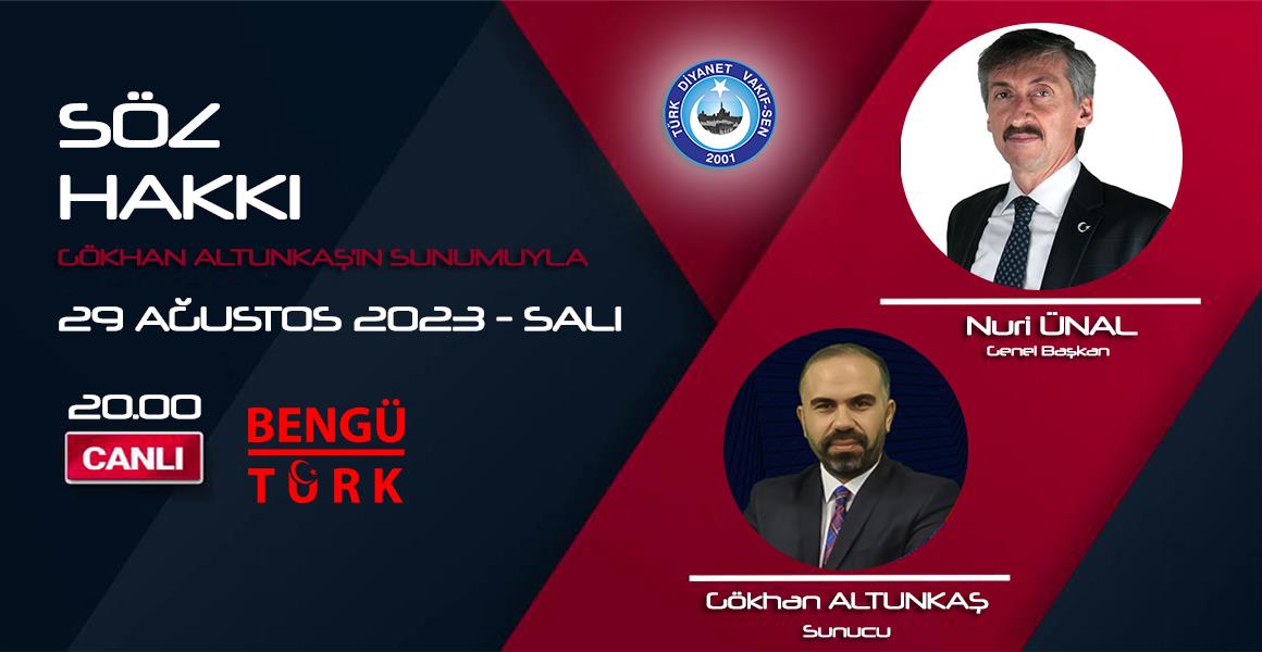 GENEL BAŞKANIMIZ BENGÜTÜRK TV`DE.