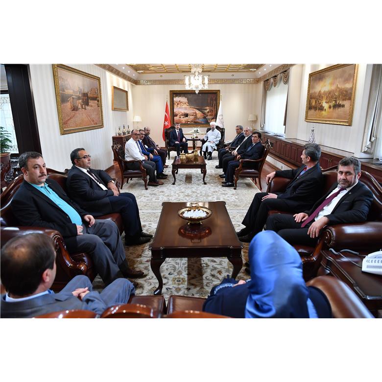 DİYANET İŞLERİ BAŞKANI ZİYARET EDİLDİ.