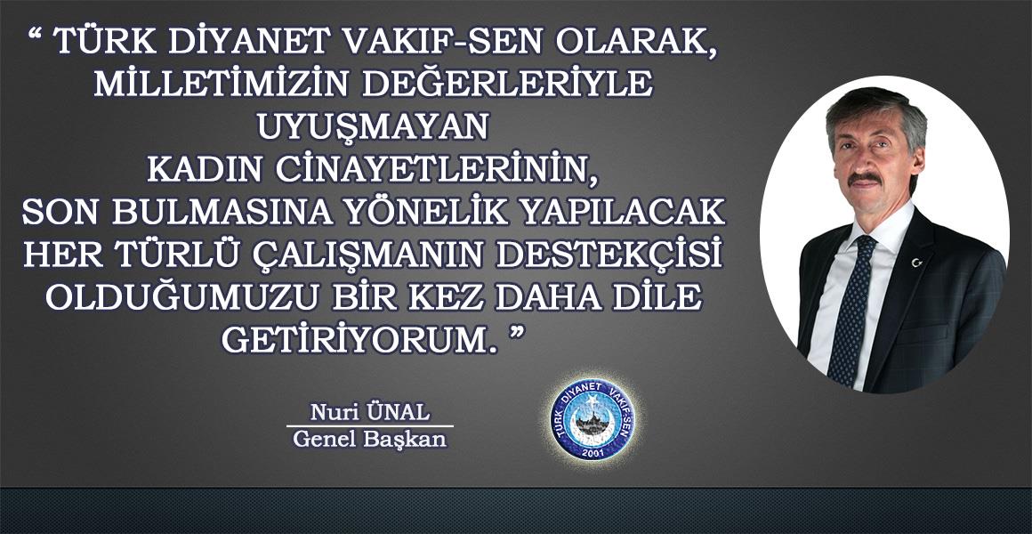 KADIN CİNAYETLERİNE DUR DENİLMELİ !