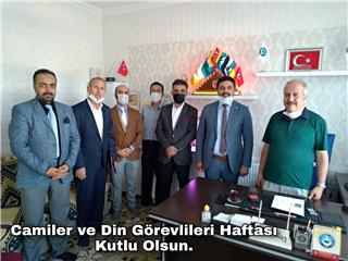 ELAZIĞ ŞUBEMİZE SİYASİ PARTİLERDEN CAMİLER VE DİN GÖREVLİLERİ HAFTASI NEDENİYLE ANLAMLI ZİYARET
