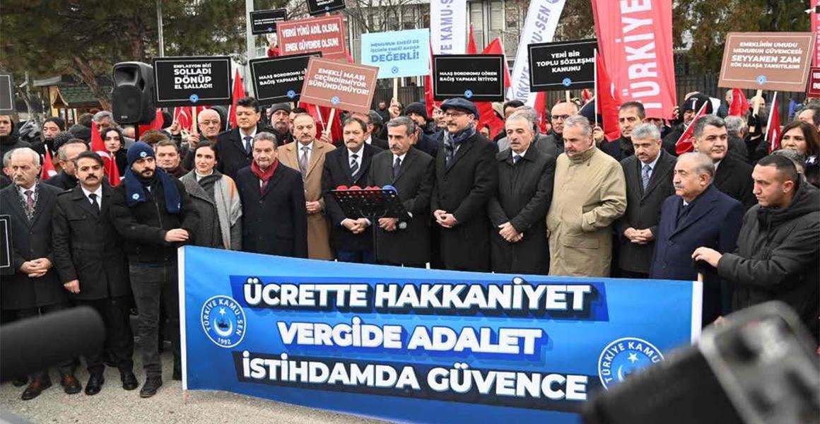 "Ücrette Hakkaniyet, Vergide Adalet, İstihdamda Güvence"