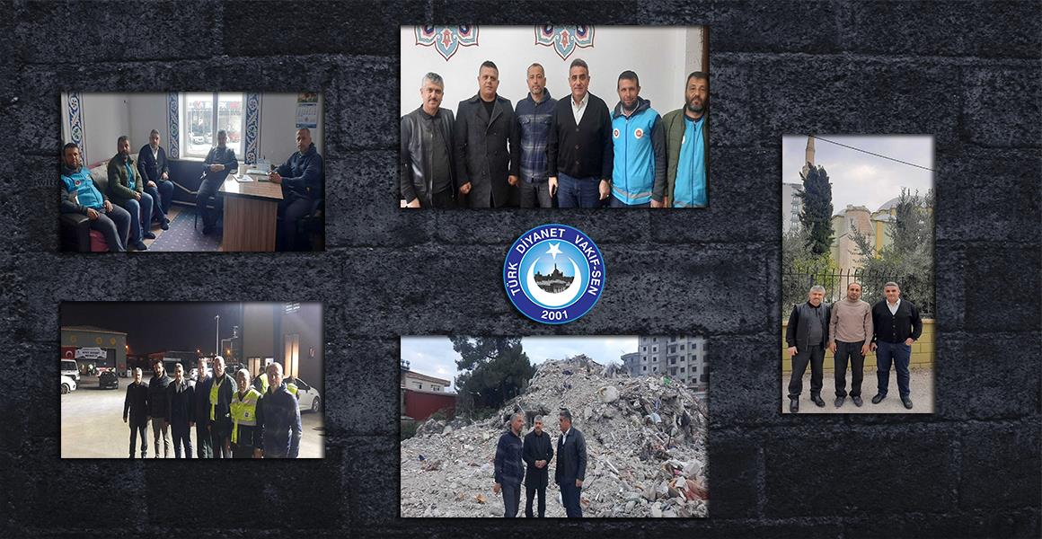 TÜRK DİYANET VAKIF-SEN`DEN DEPREM BÖLGESİNE ZİYARET