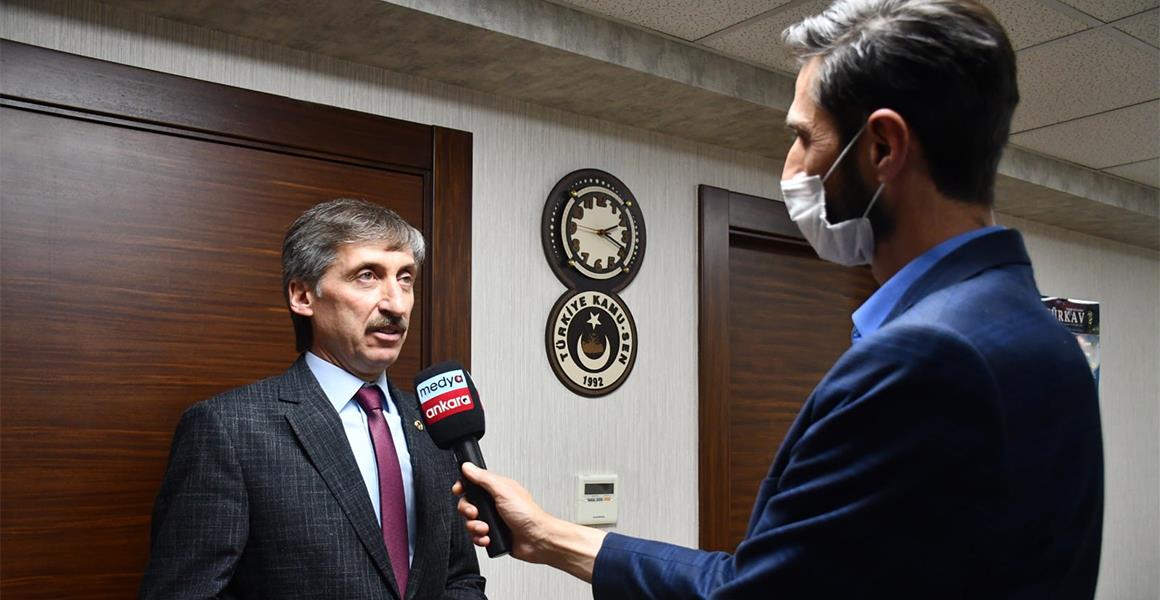 GENEL BAŞKANIMIZ NURİ ÜNAL, DİN GÖREVLİLERİNİN SORUNLARINI DİLE GETİRDİ.