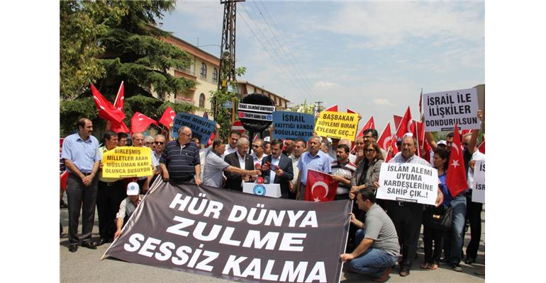 KAPKARA İSRAİL`E SENDİKAMIZDAN SİYAH ÇELENK