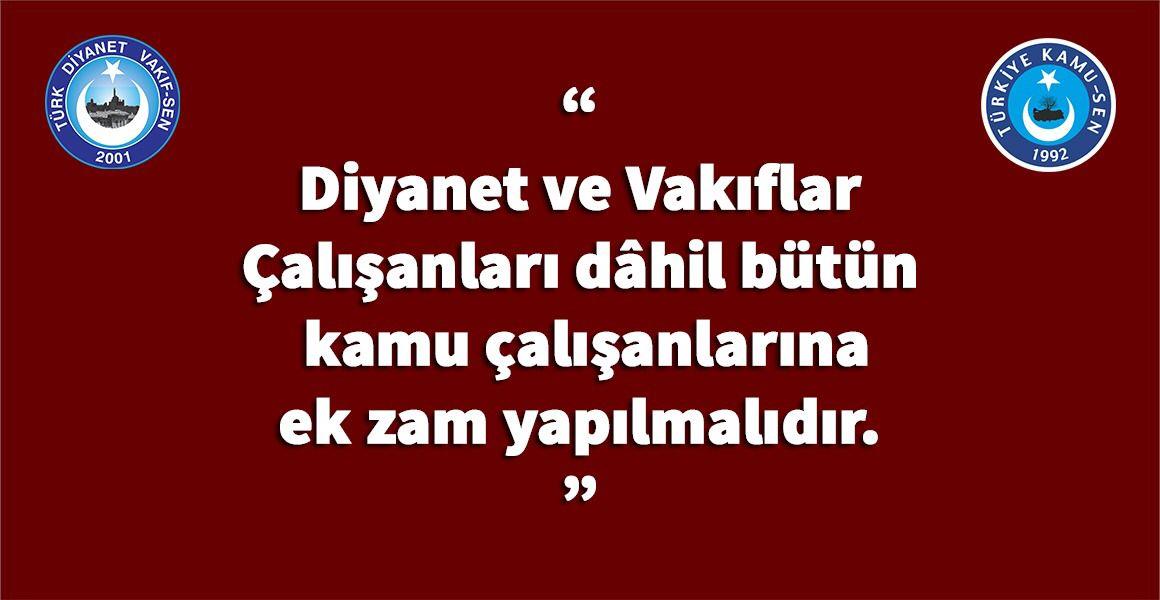 REFAH PAYI VE SEYYANEN ZAM İSTİYORUZ