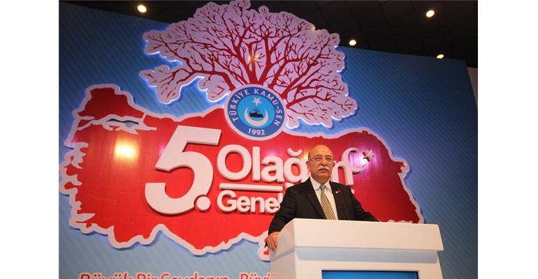 TÜRKİYE KAMU-SEN`İN 5. OLAĞAN GENEL KURULU TAMAMLANDI