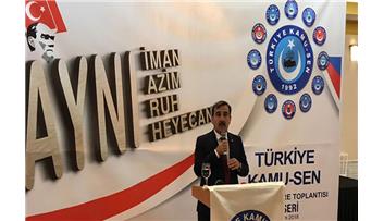 TÜRKİYE KAMU-SEN TEŞKİLATI KAYSERİ`DE BİR ARAYA GELDİ