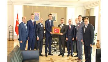 ÇEVRE VE ŞEHİRCİLİK BAKANI MURAT KURUM`U ZİYARET ETTİK