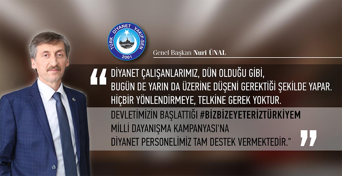 CEFAKAR DİYANET PERSONELİMİZ DEVLETİMİZİN YANINDADIR