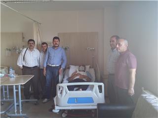 Van Şube; Başkan ÖNÜR, Şube Yönetim Kurulu Üyesini Hastanede Ziyaret Etti.
