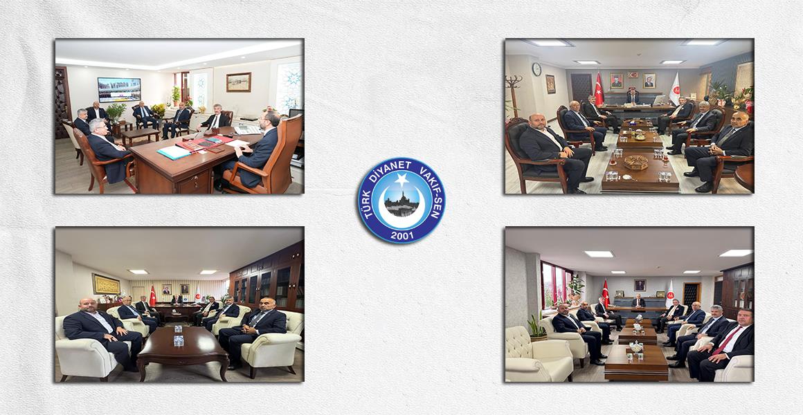 Türk Diyanet Vakıf-Sen`den Genel Müdürlere Hayırlı Olsun Ziyareti