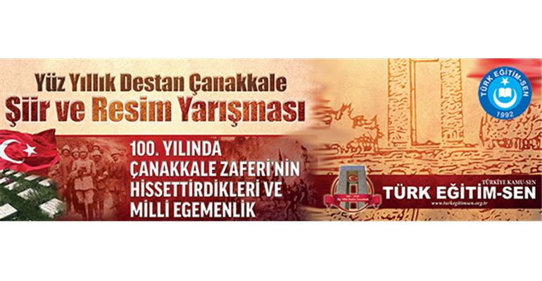 ÇANAKKALE ZAFERİ`NİN 100. YILI VESİLESİYLE RESİM VE ŞİİR YARIŞMASI DÜZENLENMİŞTİR
