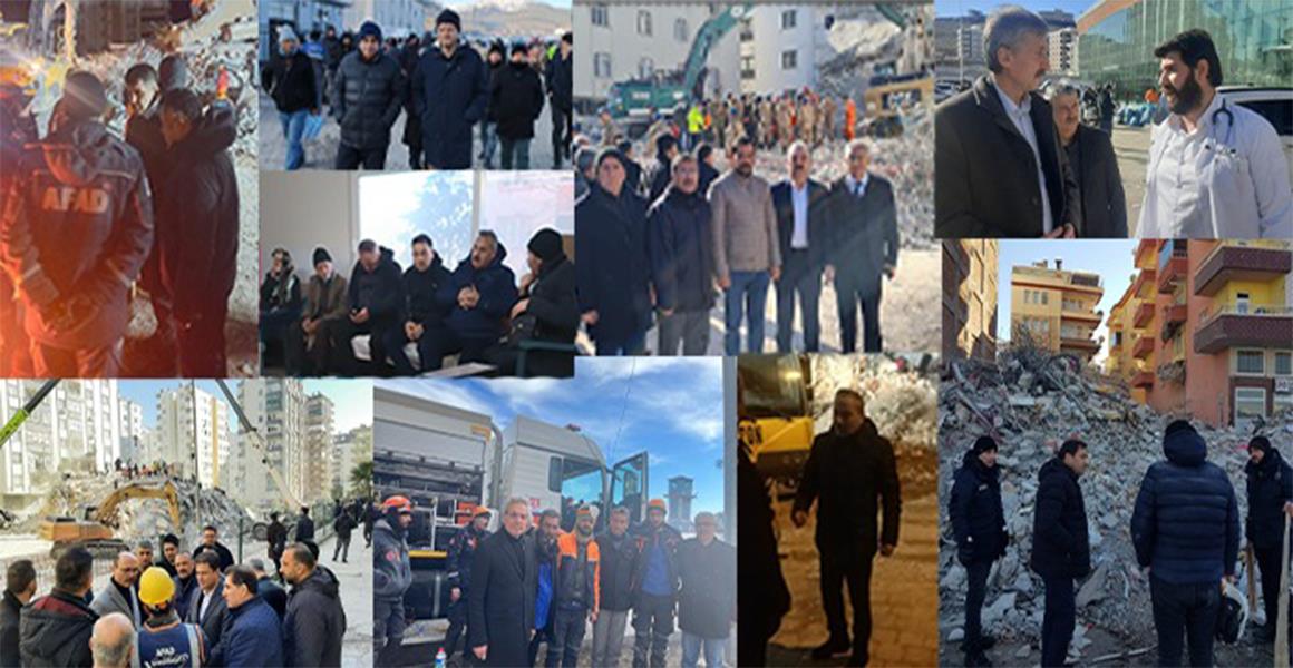 TÜRKİYE KAMU-SEN TÜM İMKANLARI İLE DEPREM BÖLGESİNDE