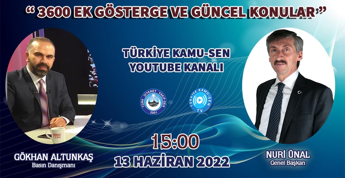 GENEL BAŞKANIMIZ KAMUSEN TV`NİN KONUĞU OLUYOR.