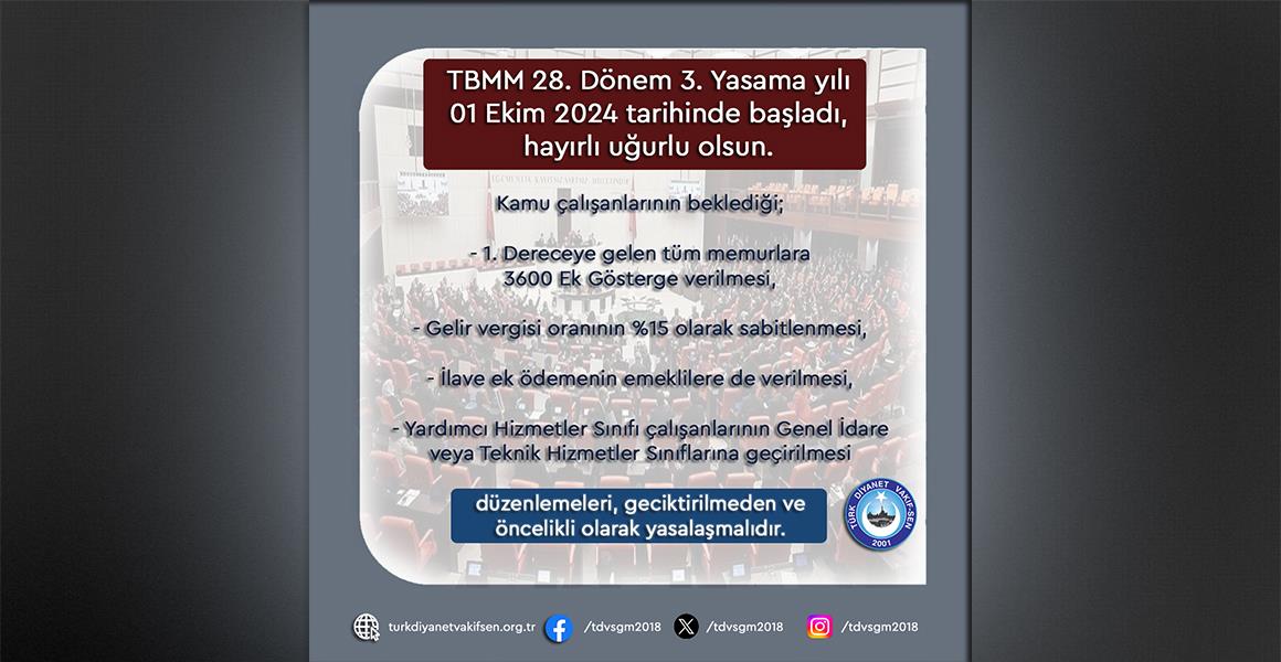 KAMU ÇALIŞANLARININ BEKLENTİLERİ YERİNE GETİRİLMELİDİR.