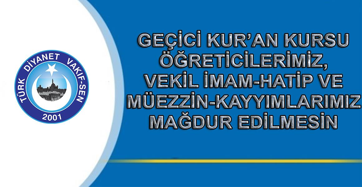 ÇALIŞANLARIMIZ MAĞDUR EDİLMESİN