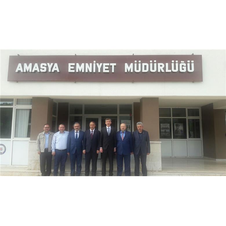 GENEL BAŞKANIMIZ VE GENEL BAŞKAN YARDIMCIMIZ AMASYA İL EMNİYET MÜDÜRÜ`NÜ ZİYARET ETTİ.