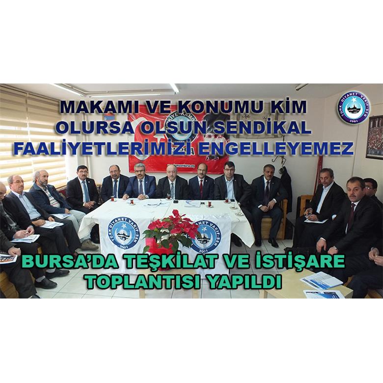 MAKAMI VE KONUMU KİM OLURSA OLSUN  SENDİKAL FAALİYETLERİMİZİ ENGELLEYEMEZ