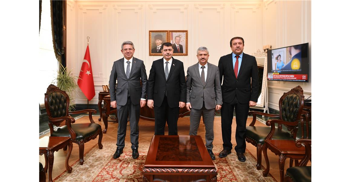 ANKARA VALİSİ SN. VASİP ŞAHİN`İ ZİYARET ETTİK.