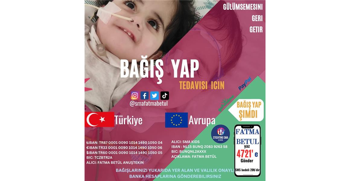 YARDIMLARIMIZLA FATMA BETÜL`E DESTEK OLALIM