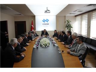 ÇALIŞMA BAKANI FARUK ÇELİK`İ ZİYARET ETTİK