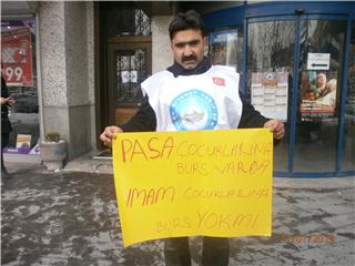 KAYSERİ ŞUBE BURSLARI PROTESTO ETTİ