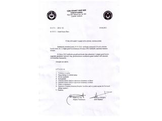 SAMSUN ŞUBE 2.OLAĞAN GENEL KURUL İLANI