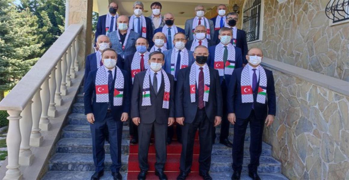 FİLİSTİN BÜYÜKELÇİSİNİ ZİYARET ETTİK