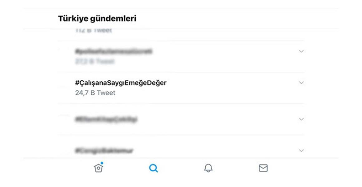 TWİTTERDA 1 MAYIS ETKİNLİĞİ İLE TÜRKİYE GÜNDEMİNİ BELİRLEDİK