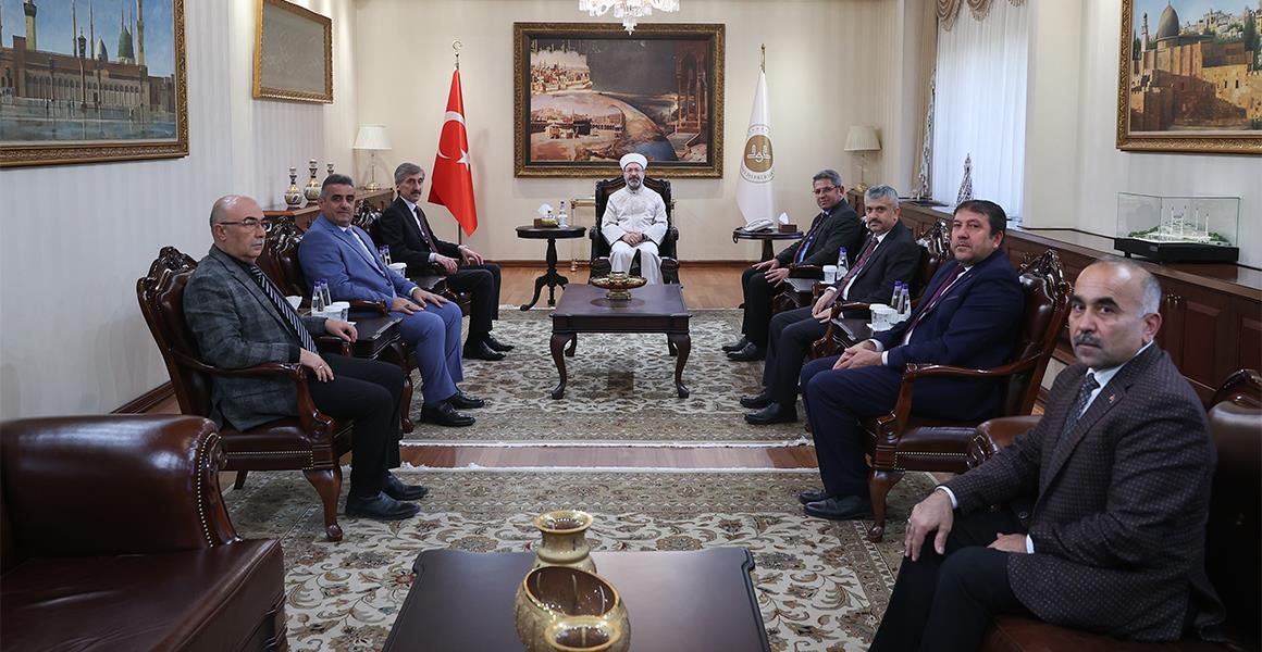 DİYANET İŞLERİ BAŞKANI PROF. DR. ALİ ERBAŞ`A TAZİYE ZİYARETİ