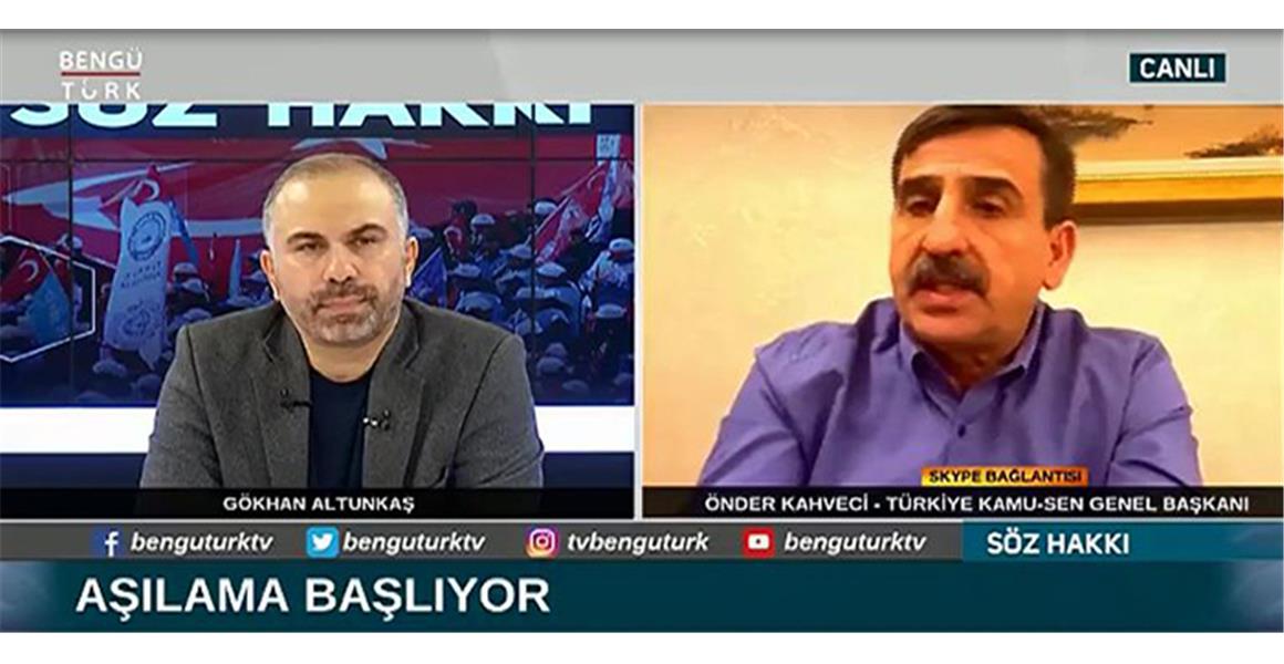 GENEL BAŞKANIMIZ BENGÜTÜRK TV`DE "SÖZ HAKKI" PROGRAMINA KATILDI