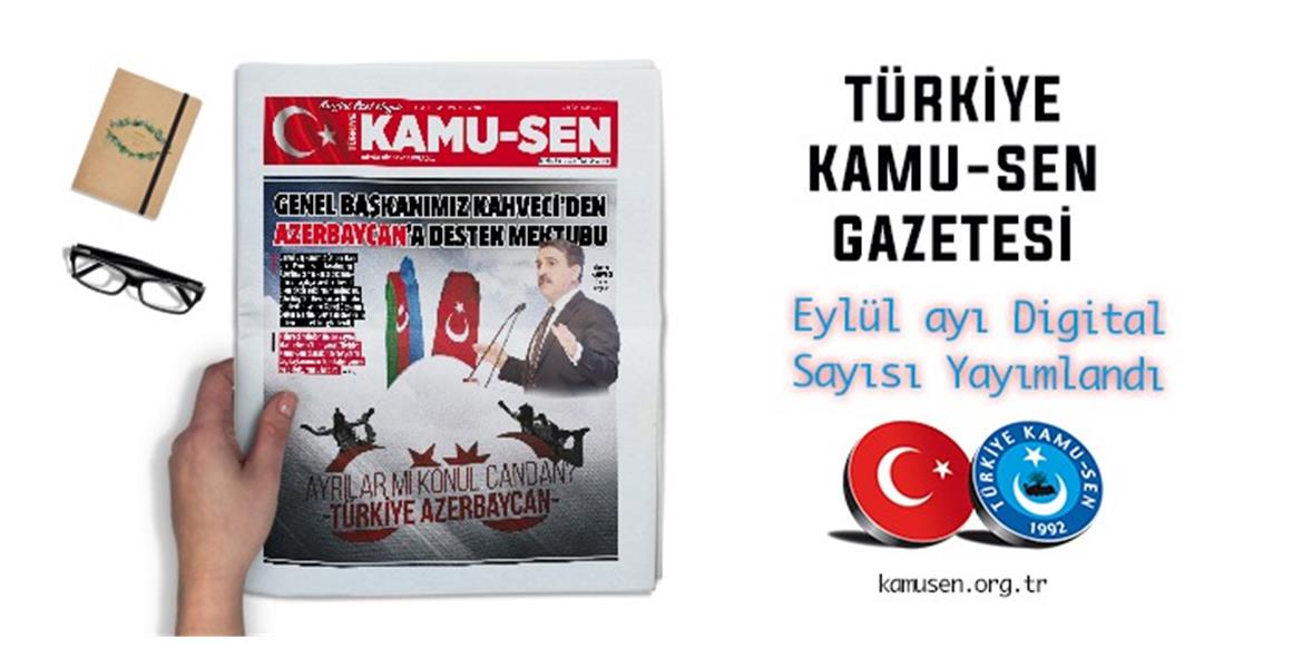 GAZETEMİZİN EYLÜL 2020 DİJİTAL SAYISI YAYINLANDI
