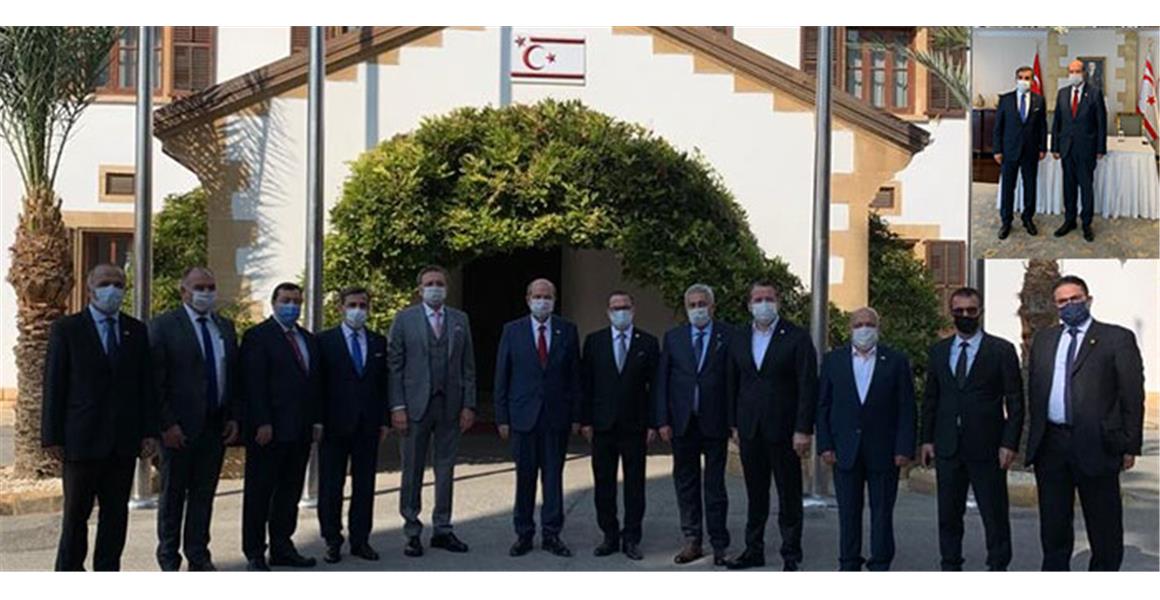 KARMA İSTİŞARE KOMİTESİNDEN KKTC CUMHURBAŞKANINA HAYIRLI OLSUN ZİYARETİ