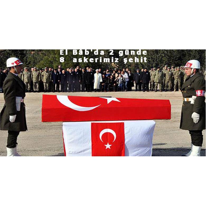EL BAB` DA ŞEHİT OLAN  SEKIZ ASKERLERİMİZE YÜCE ALLAH`TAN RAHMET DİLİYORUZ