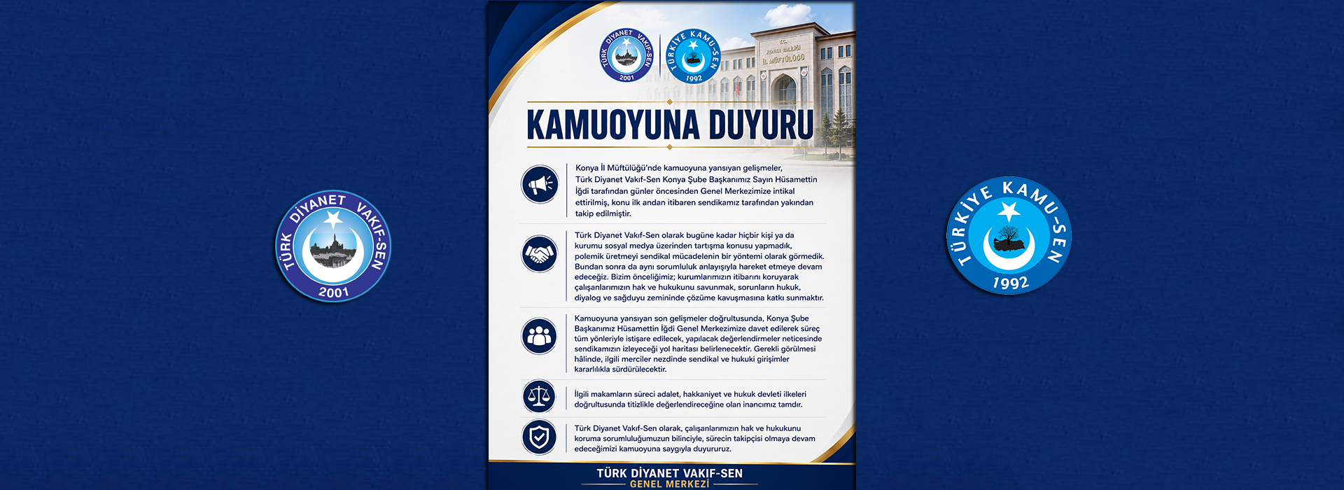KAMUOYUNA DUYURU