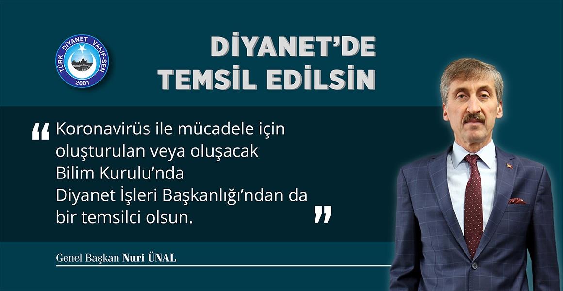 BİLİM KURULUNDA DİYANET`DE BİR ÜYEYLE TEMSİL EDİLSİN