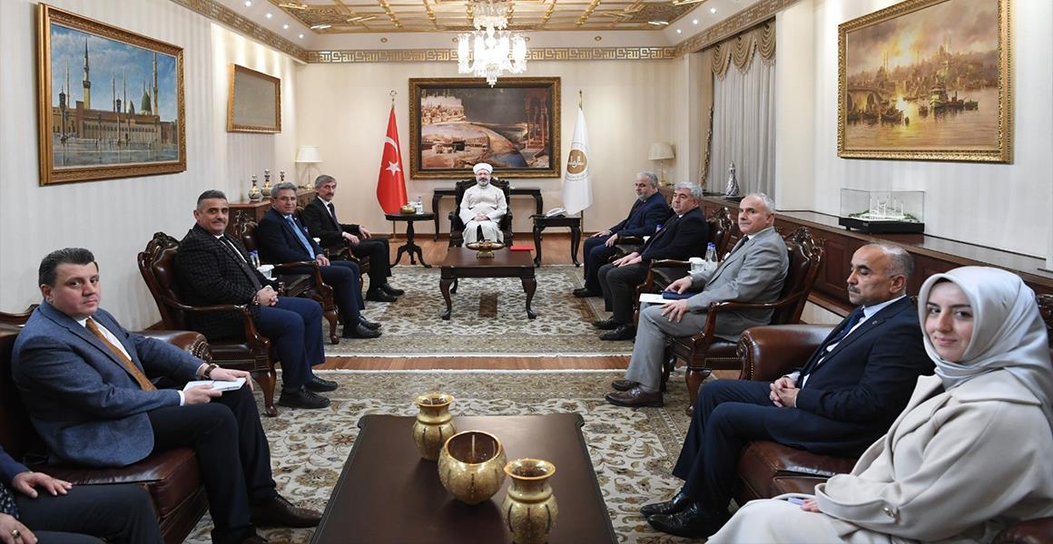 DİYANET İŞLERİ BAŞKANI SAYIN PROF.DR. ALİ ERBAŞ ZİYARET EDİLDİ