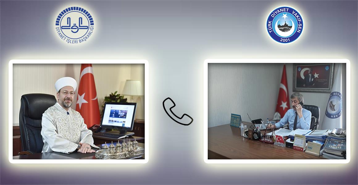 GENEL BAŞKANIMIZ DİYANET İŞLERİ BAŞKANI SAYIN ALİ ERBAŞ İLE GÖRÜŞTÜ