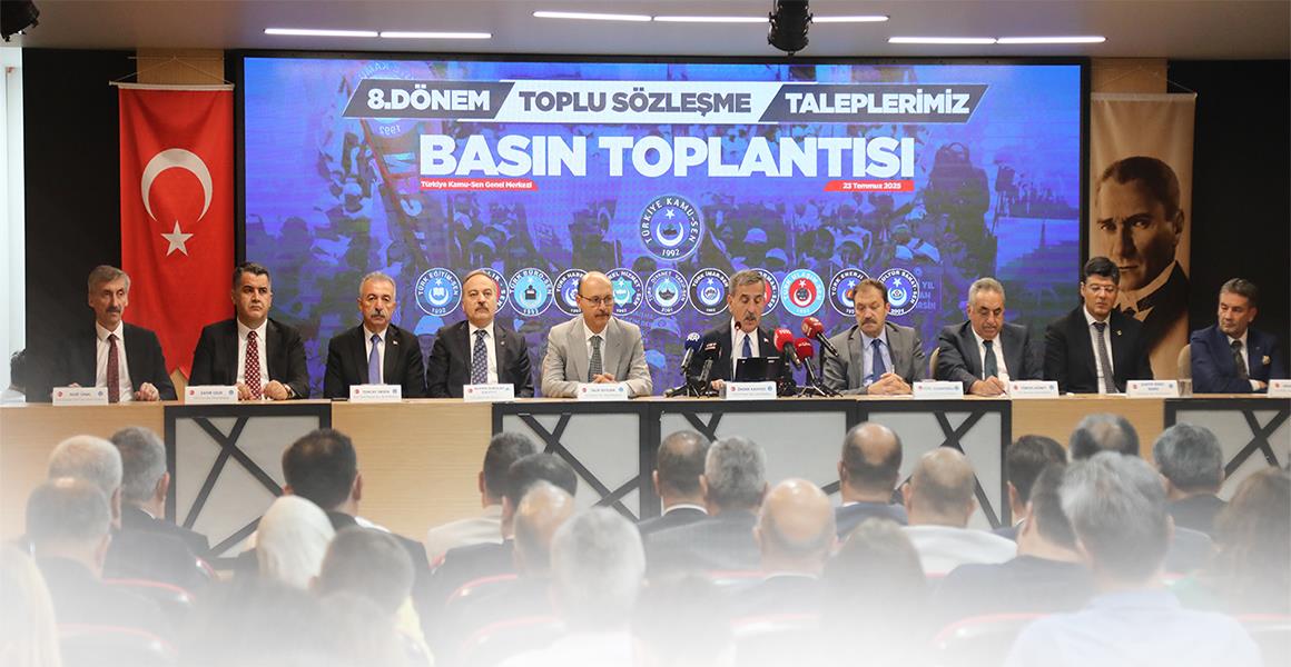 8. DÖNEM TOPLU SÖZLEŞME TALEPLERİMİZİ AÇIKLADIK