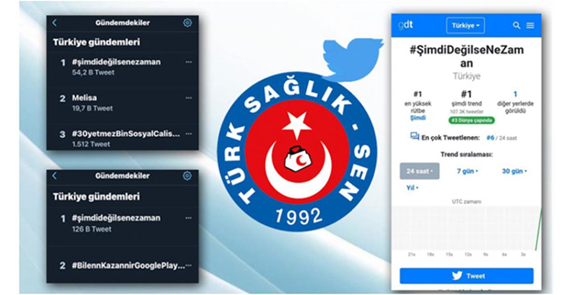 TÜRK SAĞLIK-SEN SAĞLIK ÇALIŞANLARININ SESİNİ GÜNDEMİN 1. SIRASINA TAŞIDI