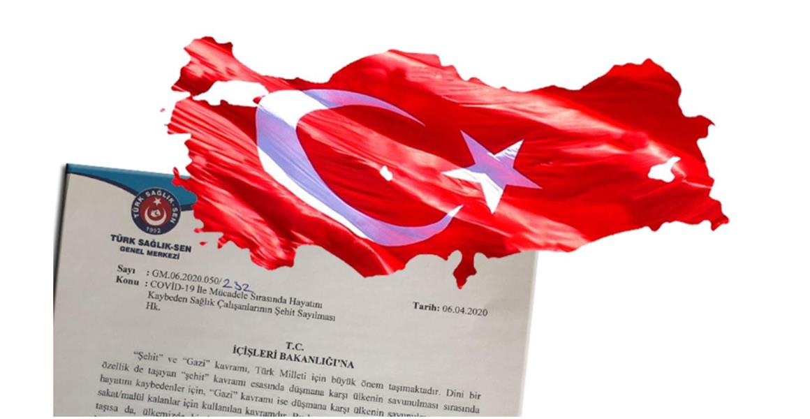 TÜRK SAĞLIK-SEN COVİD-19 MÜCADELESİNDE VEFAT EDEN SAĞLIK ÇALIŞANLARININ ŞEHİT SAYILMASI İÇİN BAŞVURUDA BULUNDU