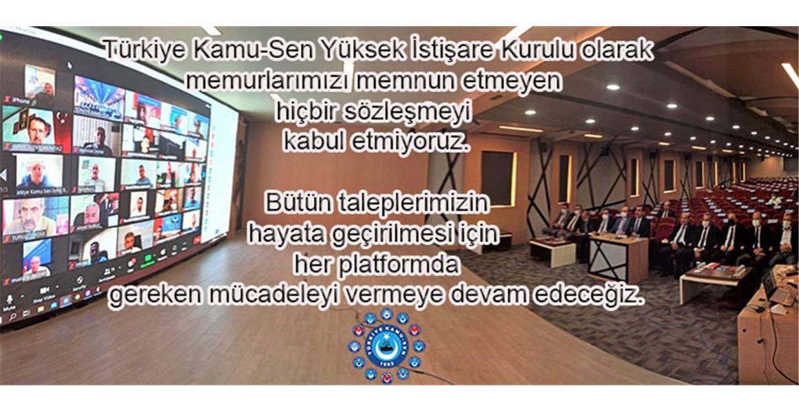 TÜRKİYE KAMU-SEN YİK TOPLANTISI SONUÇ BİLDİRGESİ YAYINLANDI